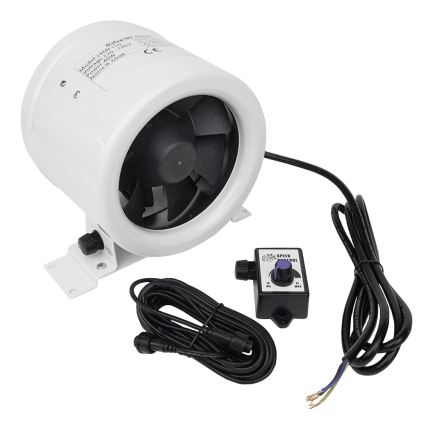 Dalap 24MF200 - Potrubný ventilátor s úsporným motorom a regulátorom otáčok MF 200 EC 75W/230V