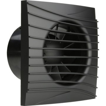 Dalap 41095ZW - Axiálny ventilátor s časovačom a snímačom vlhkosti 100 DARK ZW 8,4W/230V