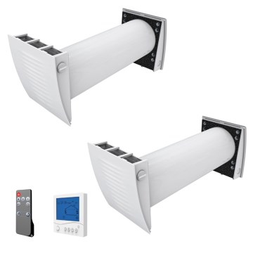 Dalap 55561 - SADA 2x Izbový rekuperátor ZEPHIR SIMPLE DOUBLE 7,61W/230V