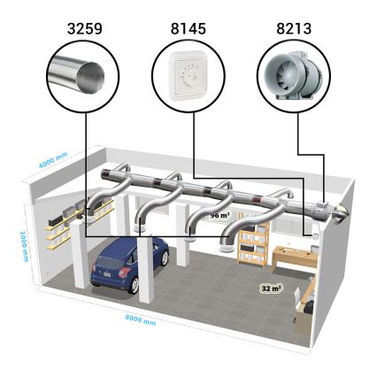 Dalap 8213 - Axiálny ventilátor AP PROFI 160 50W/230V