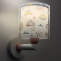 Dalber 41199 - Detská nástenná lampa RAINBOW 1xE27/15W/230V pestrofarebná