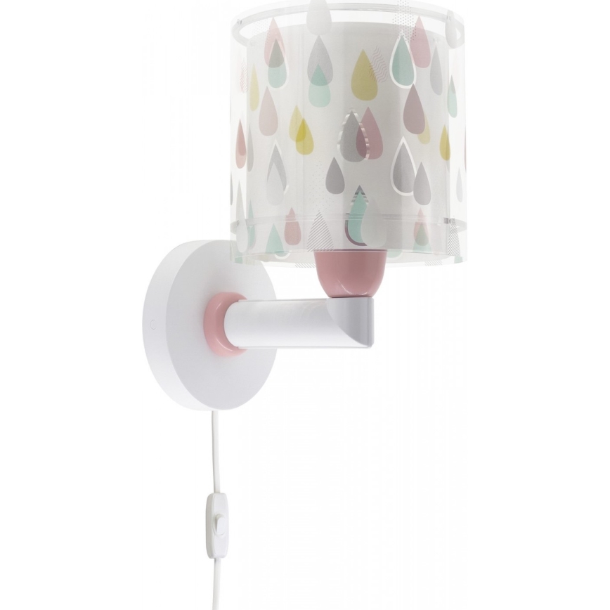 Dalber 41439 - Detské nástenné svietidlo COLOR RAIN 1xE27/60W/230V