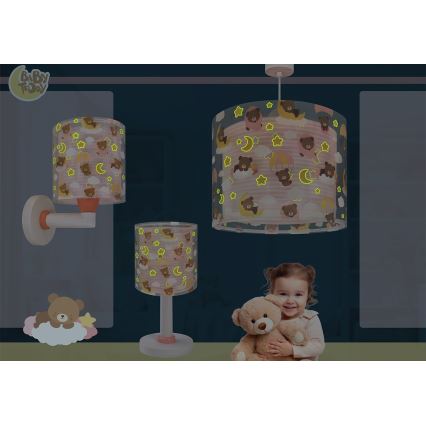 Dalber 41571S - LED detská lampička BABY TEDDY 1xG4/4W/230V ružová
