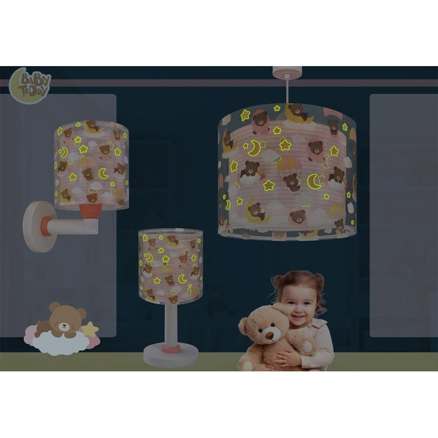 Dalber 41571S - LED detská lampička BABY TEDDY 1xG4/4W/230V ružová