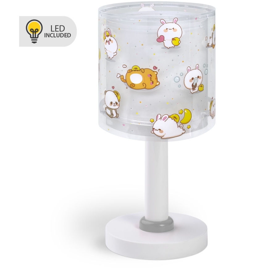 Dalber 41761E - LED detská lampička KAWAII FRIENDS 1xG4/4W/230V sivá