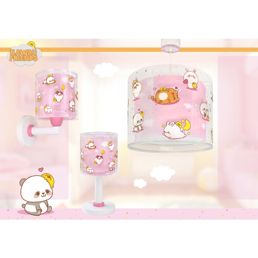 Dalber 41761S - LED detská lampička KAWAII FRIENDS 1xG4/4W/230V ružová