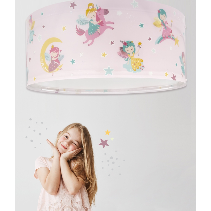 Dalber 42496 - Detské stropné svietidlo FAIRY DREAMS 2xE27/15W/230V