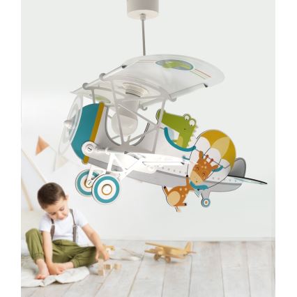 Dalber 54542 - Detský luster LITTLE CROCODILE 1xE27/15W/230V