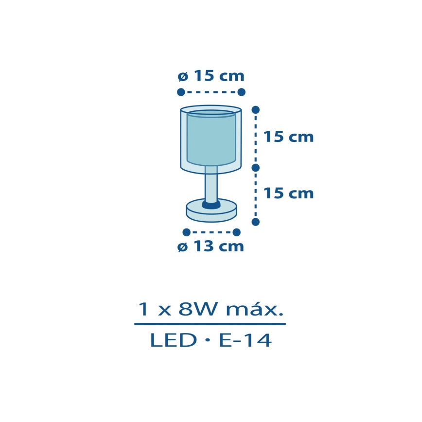 Dalber 60611N - LED detská lampička POLICE 1xG4/4W/230V pestrofarebná