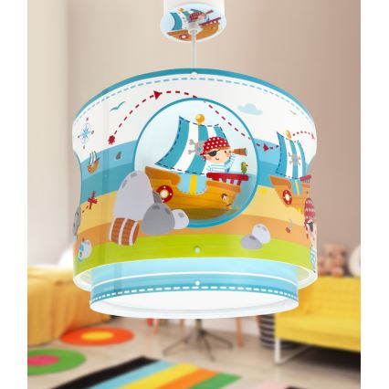 Dalber 60652 - Detský luster PIRATE ISLAND 1xE27/15W/230V