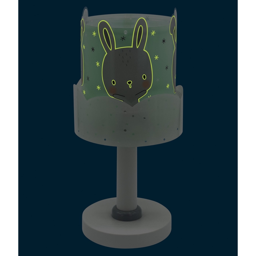 Dalber 61151H - Detská lampička BUNNY 1xE14/40W/230V zelená