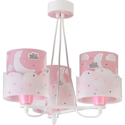 Dalber 61237S - Detský luster MOON 3xE27/60W/230V