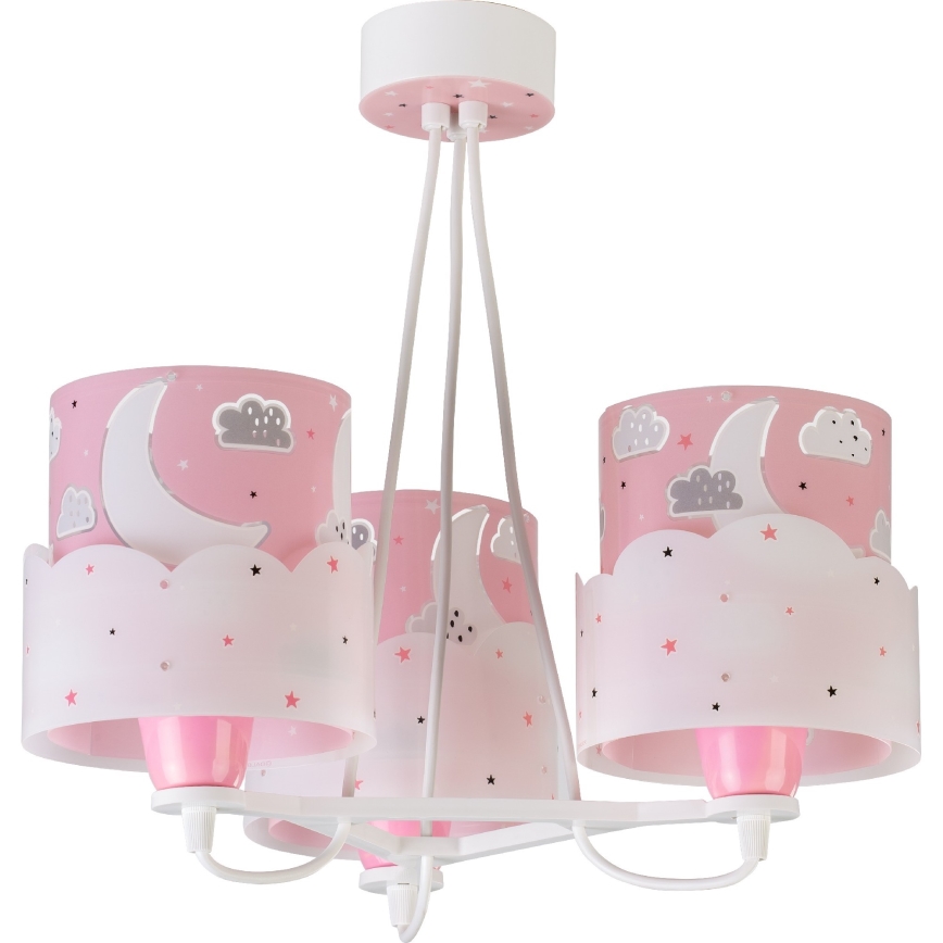 Dalber 61237S - Detský luster MOON 3xE27/60W/230V
