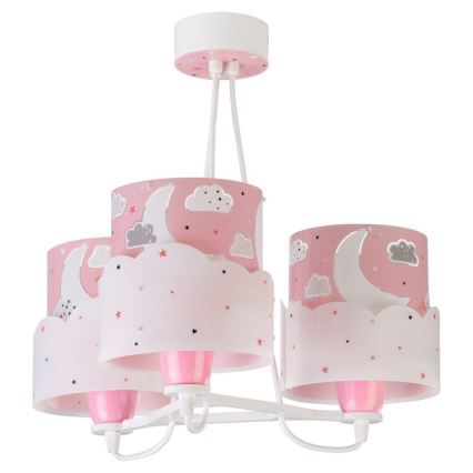 Dalber 61237S - Detský luster MOON 3xE27/60W/230V