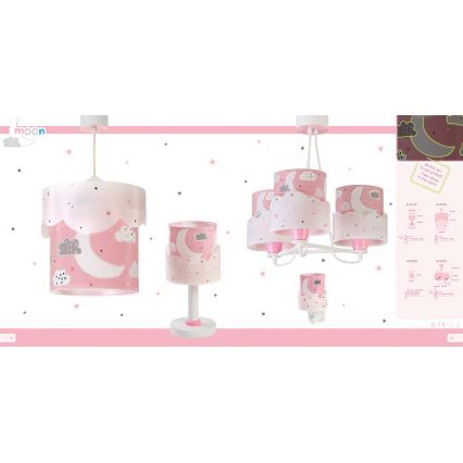Dalber 61237S - Detský luster MOON 3xE27/60W/230V