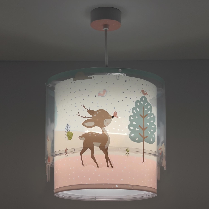 Dalber 61272 - Detský luster LOVING DEER 1xE27/60W/230V