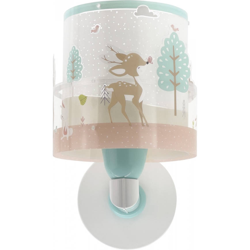 Dalber 61279 - Detské nástenné svietidlo LOVING DEER 1xE27/60W/230V