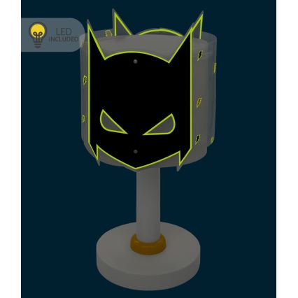 Dalber 61801N - LED Detská lampička DARK HERO 1xG4/4W/230V biela/čierna