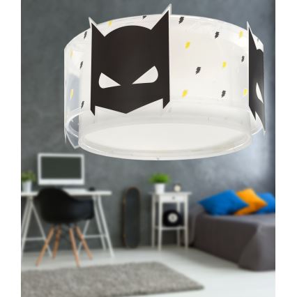 Dalber 61806 - Detské stropné svietidlo DARK HERO 2xE27/15W/230V