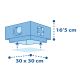 Dalber 63236T - Detské stropné svietidlo MOONLIGHT 2xE27/60W/230V modrá