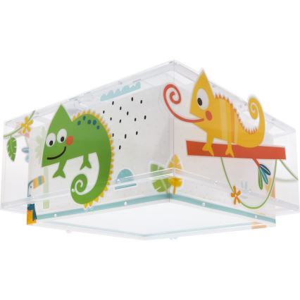 Dalber 63316 - Detské stropné svietidlo HAPPY JUNGLE 2xE27/15W/230V