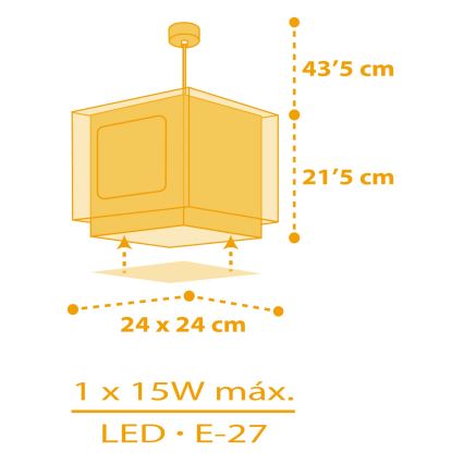 Dalber 63402 - Detský luster MY FARM 1xE27/15W/230V