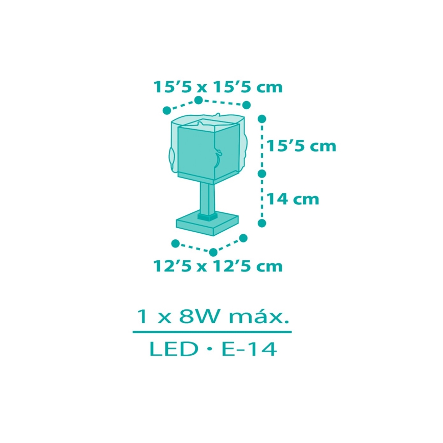 Dalber 63441N - LED detská lampička MERMAIDS 1xG4/4W/230V pestrofarebná
