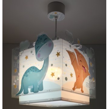 Dalber 63452 - Detský luster BABY DINOS 1xE27/15W/230V pestrofarebný