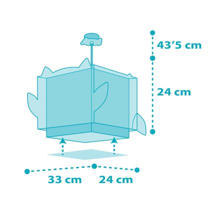 Dalber 64392 - Detský luster LITTLE OWL 1xE27/60W/230V