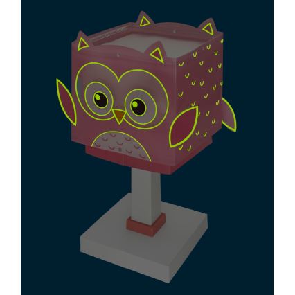 Dalber 64481N - LED detská lampička LITTLE OWL 1xG4/4W/230V ružová