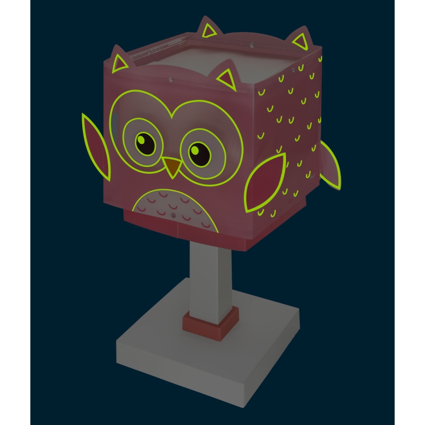 Dalber 64481N - LED detská lampička LITTLE OWL 1xG4/4W/230V ružová