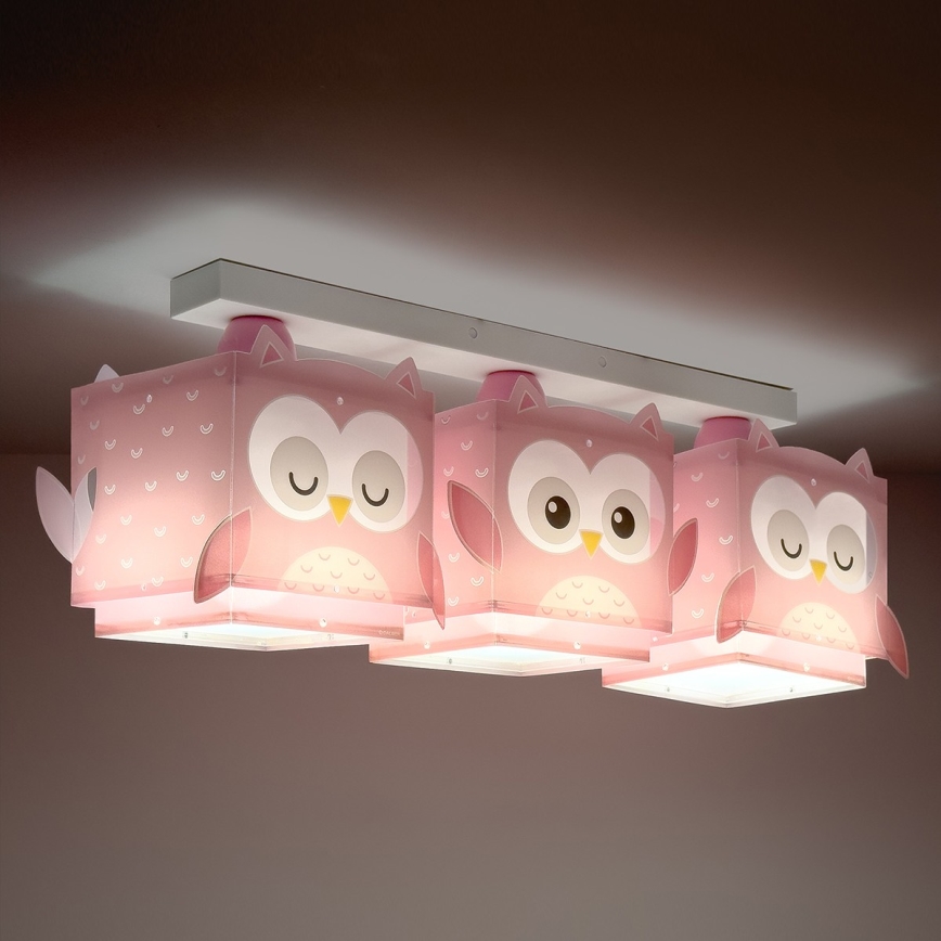 Dalber 64483 - Detské stropné svietidlo LITTLE FRIENDS 3xE27/15W/230V