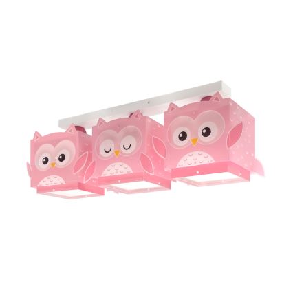 Dalber 64483 - Detské stropné svietidlo LITTLE FRIENDS 3xE27/15W/230V