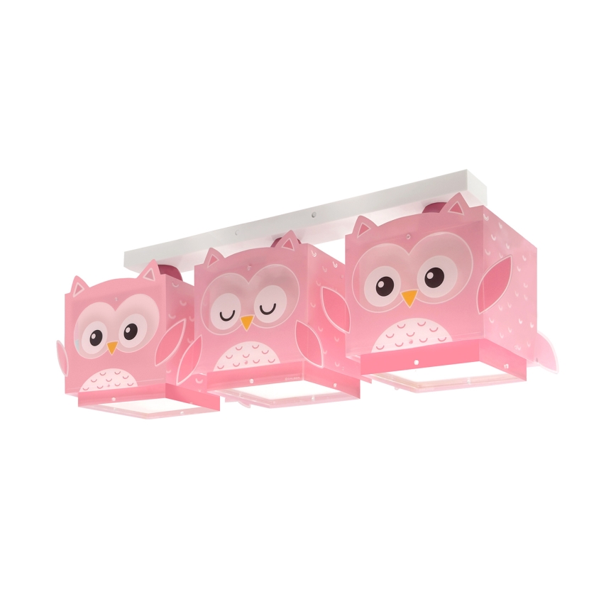 Dalber 64483 - Detské stropné svietidlo LITTLE FRIENDS 3xE27/15W/230V