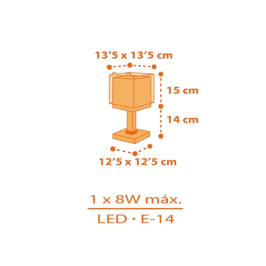 Dalber 64561N - LED detská lampička LITTLE TIGGER 1xG4/4W/230V oranžová