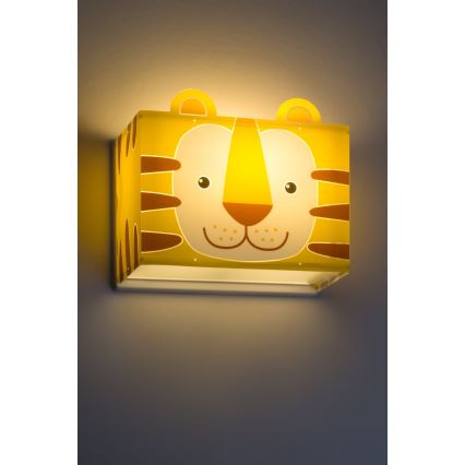 Dalber 64568 - Detské nástenné svietidlo LITTLE TIGER 1xE27/60W/230V