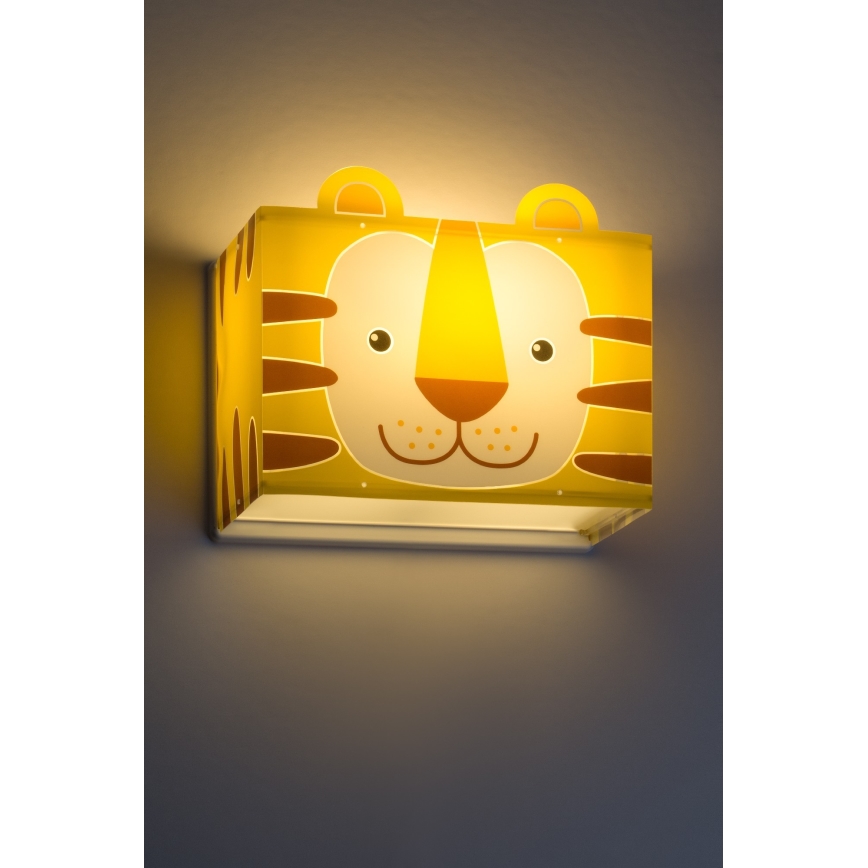 Dalber 64568 - Detské nástenné svietidlo LITTLE TIGER 1xE27/60W/230V