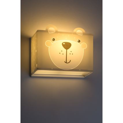 Dalber 64578 - Detské nástenné svietidlo LITTLE TEDDY 1xE27/60W/230V