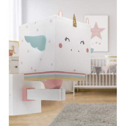 Dalber 64599 - Detské nástenné svietidlo LITTLE UNICORN 1xE27/15W/230V