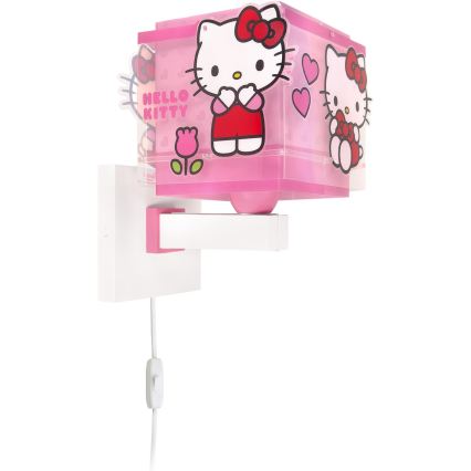 Dalber 73269 - Detské nástenné svietidlo HELLO KITTY 1xE27/15W/230V ružové