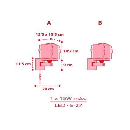 Dalber 73269 - Detské nástenné svietidlo HELLO KITTY 1xE27/15W/230V ružové