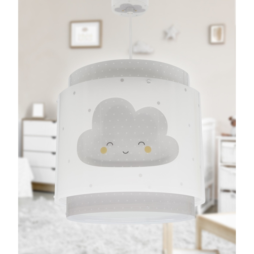 Dalber 76012E - Detský luster BABY DREAMS 1xE27/15W/230V šedá