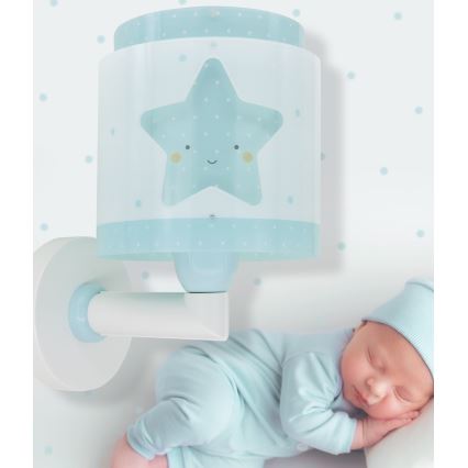 Dalber 76019T - Detské nástenné svietidlo BABY DREAMS 1xE27/15W/230V modrá