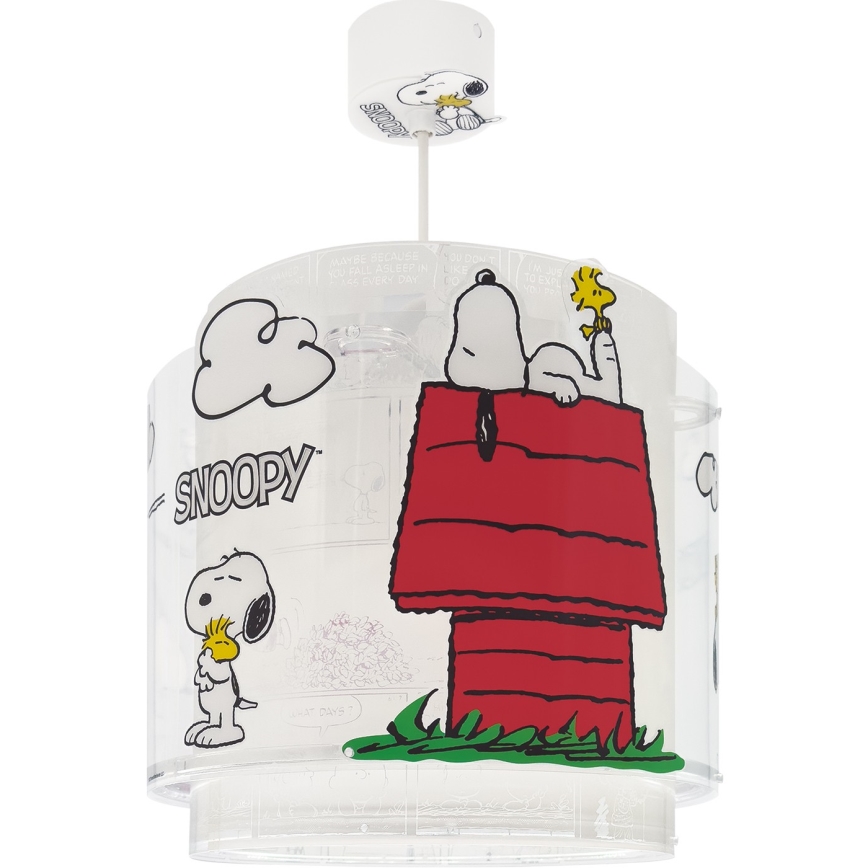 Dalber 76302 - Detský luster SNOOPY 1xE27/15W/230V biela/červená