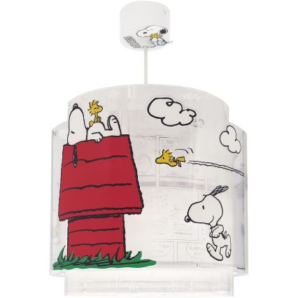 Dalber 76302 - Detský luster SNOOPY 1xE27/15W/230V biela/červená