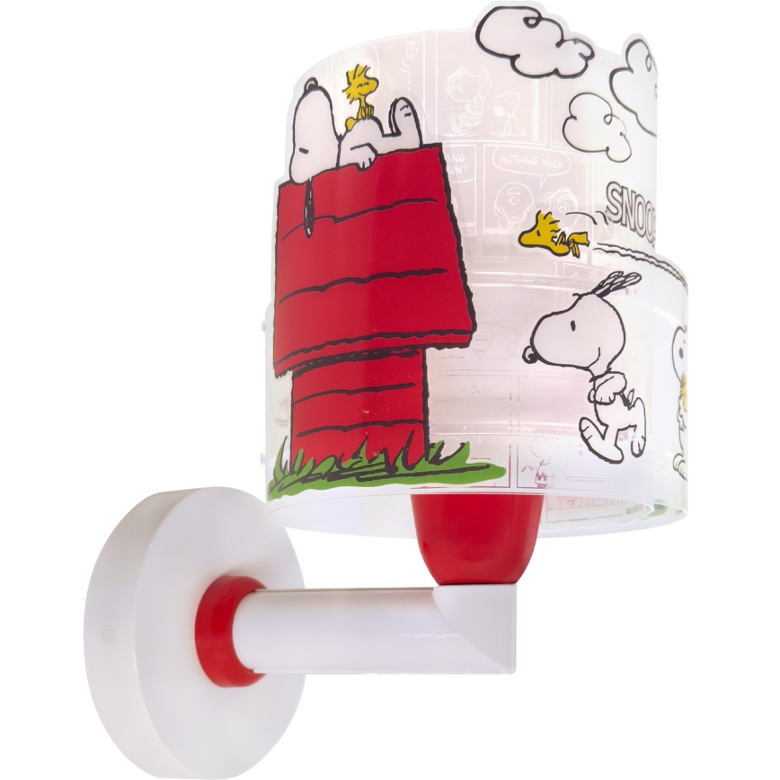 Dalber 76309 - Detská nástenná lampa SNOOPY 1xE27/15W/230V biela/červená