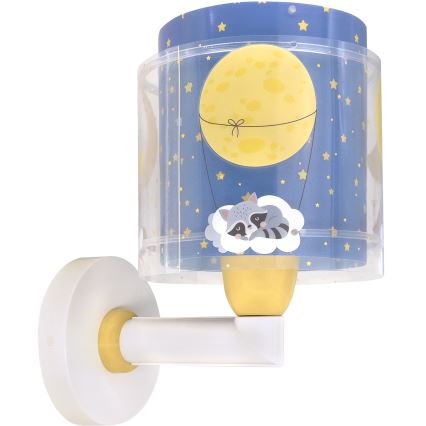 Dalber 76639 - Detská nástenná lampa MOON DREAMS 1xE27/15W/230V modrá