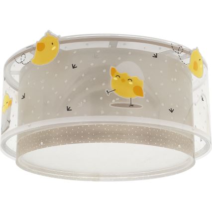 Dalber 76876 - Detské stropné svietidlo BABY CHICK 2xE27/15W/230V