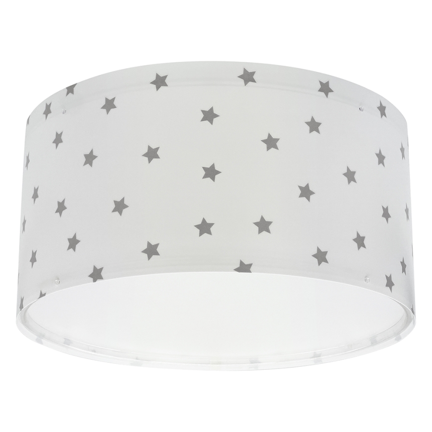 Dalber 82216B - Detské stropné svietidlo STAR LIGHT 2xE27/60W/230V biela