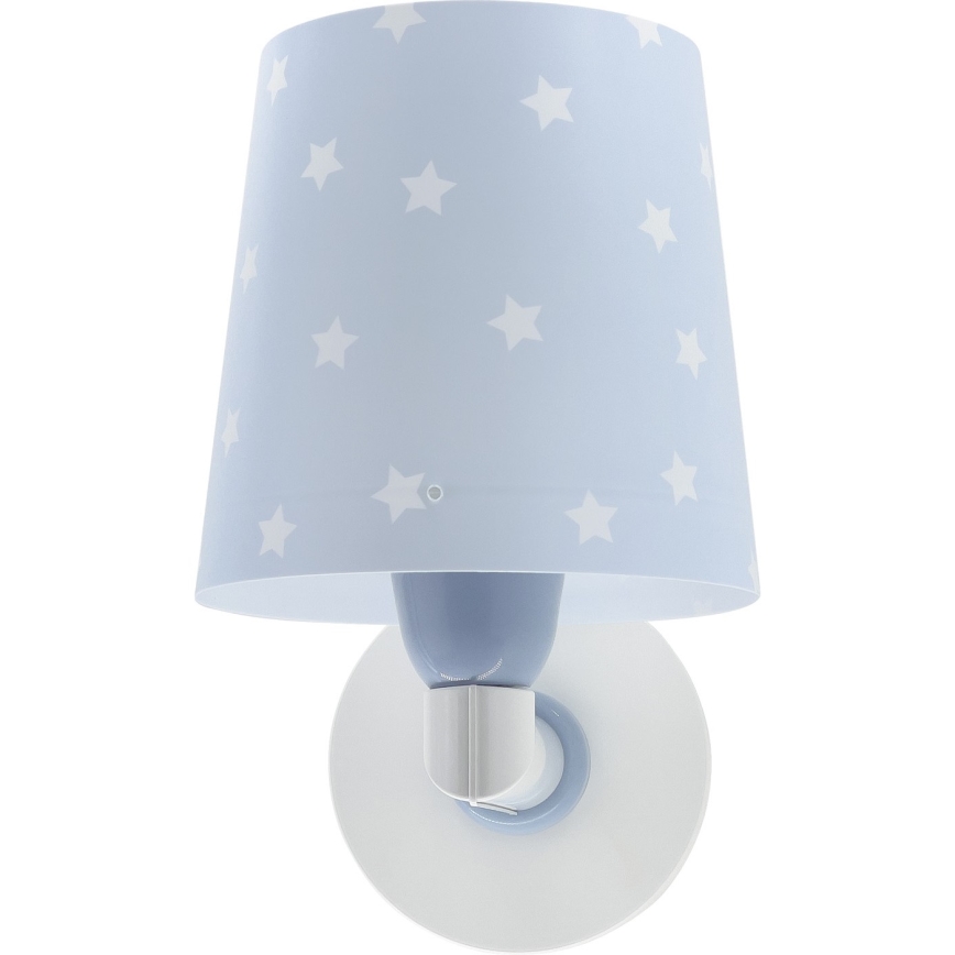Dalber 82219T - Detské nástenné svietidlo STAR LIGHT 1xE27/60W/230V modrá